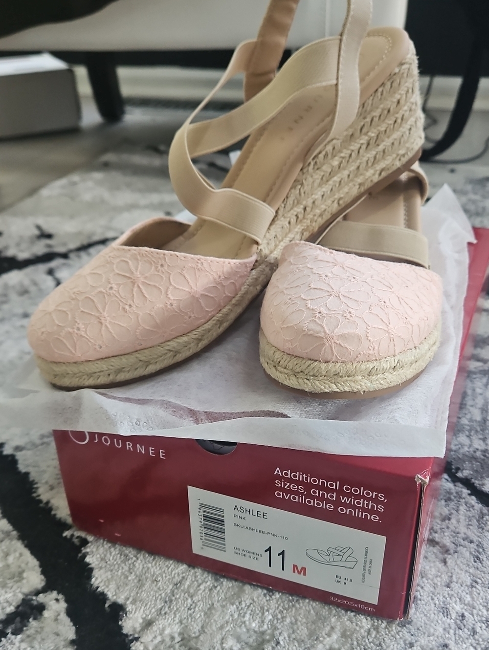 Journee Espadrille Wedge Shoe